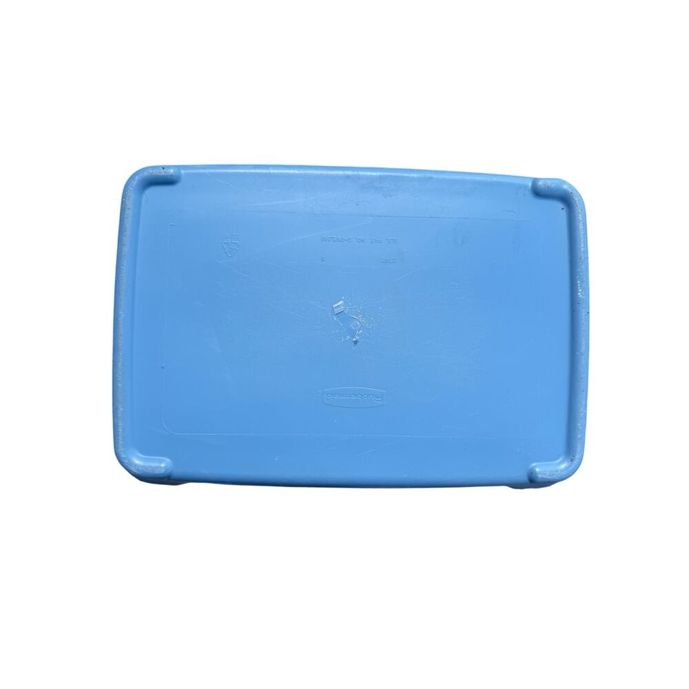 VTG 80s Rubbermaid Laundry Hamper Basket Tulip Floral 2787 - Picture 6 of 7